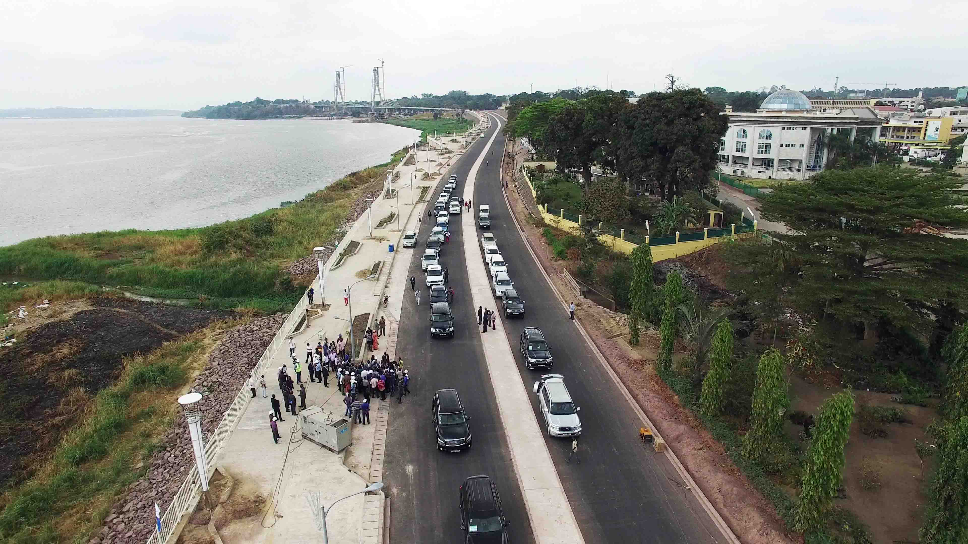 Cérémonie d’inauguration de la corniche de Brazzaville