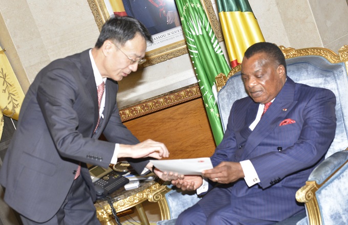 Forum Chine-Afrique :  L’ambassadeur de Chine au Congo rend visite à Sassou Nguesso