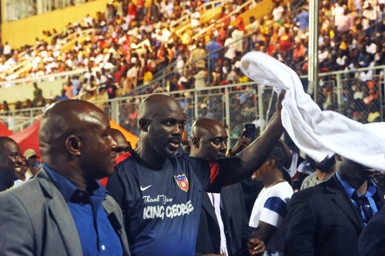 George Weah a joué son dernier match avec la sélection Libérienne de Football