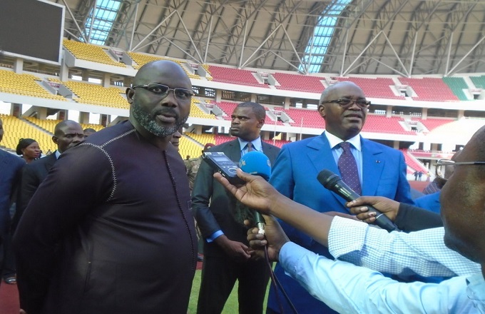 Sport : Georges Weah assistera au match Congo-Liberia depuis les gradins