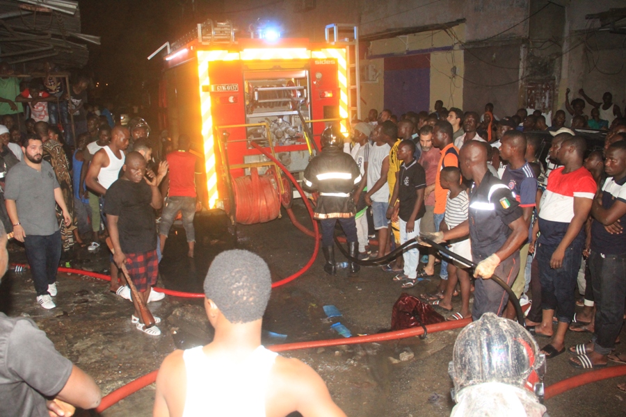 Un incendie ravage 30 magasins au Grand marché de Port-Bouët, dans le Sud d’Abidjan
