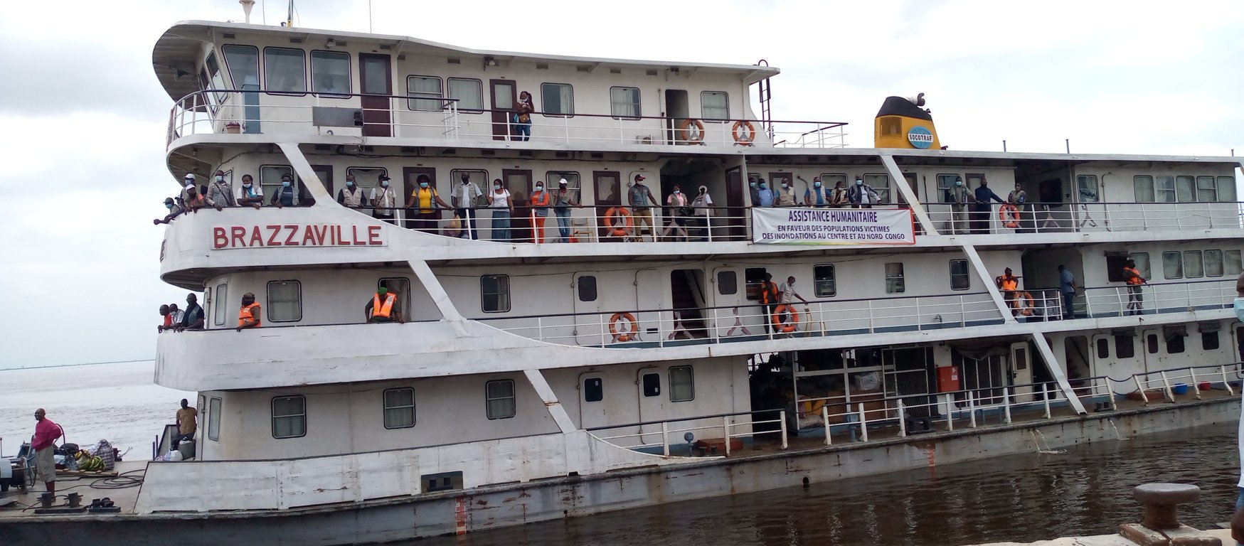 Congo : le bateau humanitaire d’aide aux sinistrés des inondations est de retour à Brazzaville