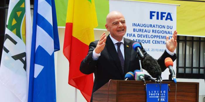 Congo-FIFA : Gianni Infantino à Brazzaville