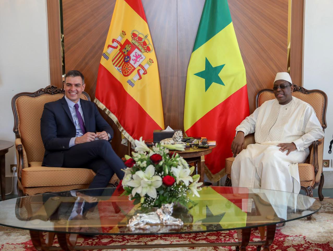 Pedro Sanchez en visite au Sénégal