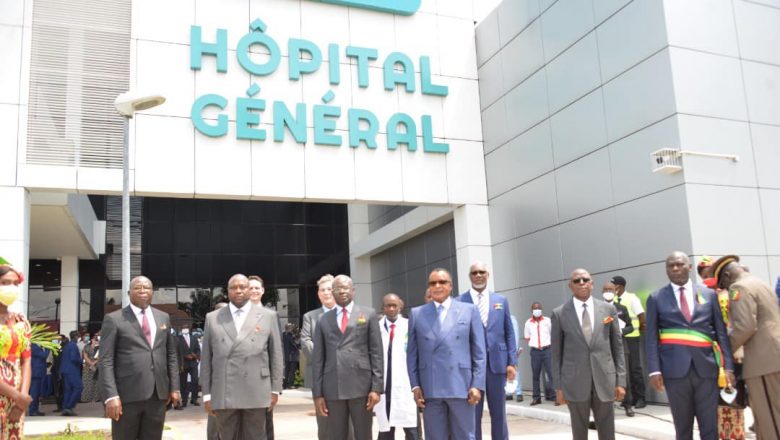 Inauguration de l'hopital de Djiri à Brazzaville.