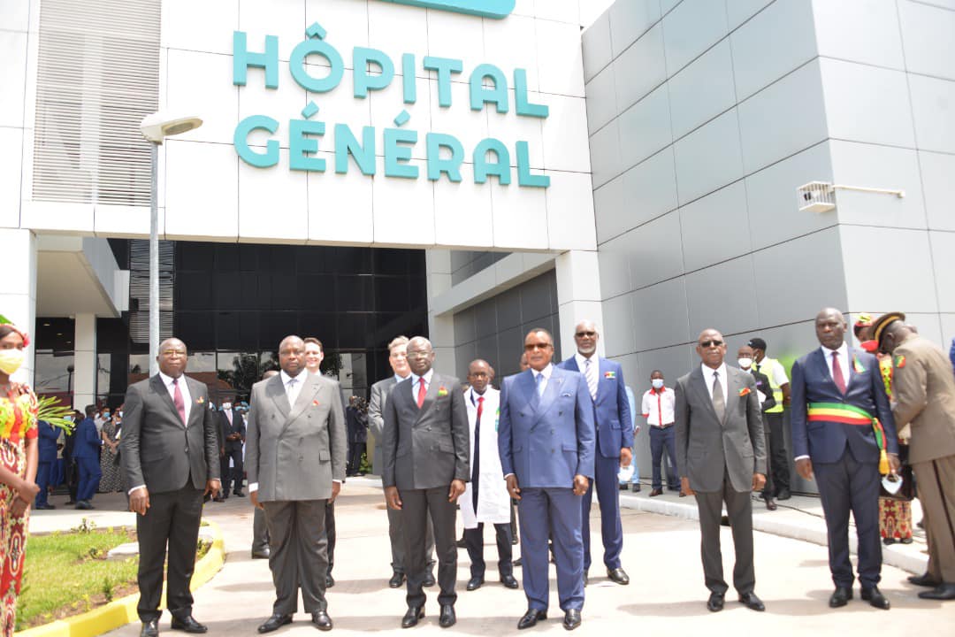 Inauguration de l'hopital de Djiri à Brazzaville.