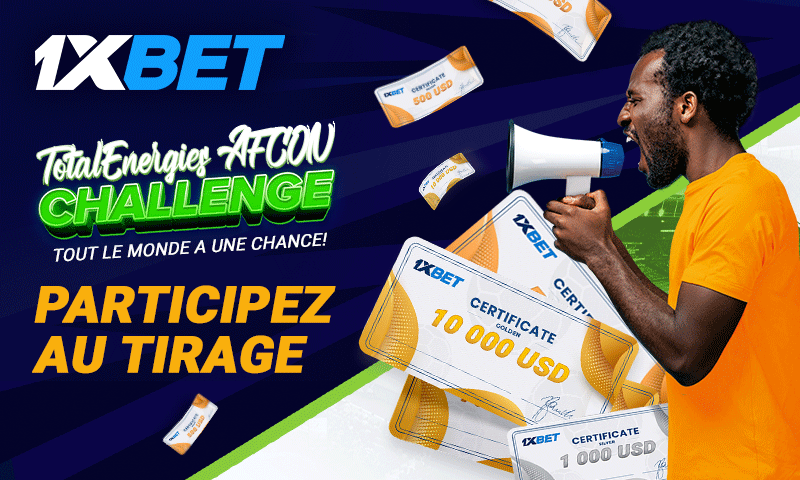 Des prix fabuleux chez 1xBet grâce à la promotion Total Energies AFCON