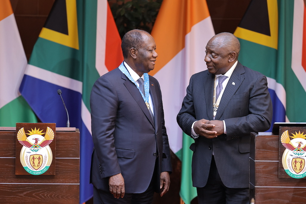Pretoria et Abidjan signent six nouveaux accords de coopération