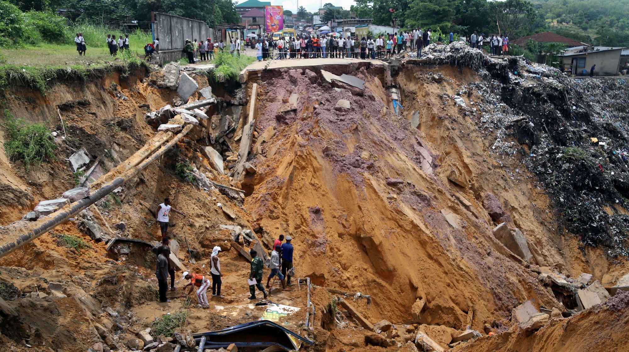 Congo : un glissement de terrain de la Corniche de Brazzaville fait état de deux morts