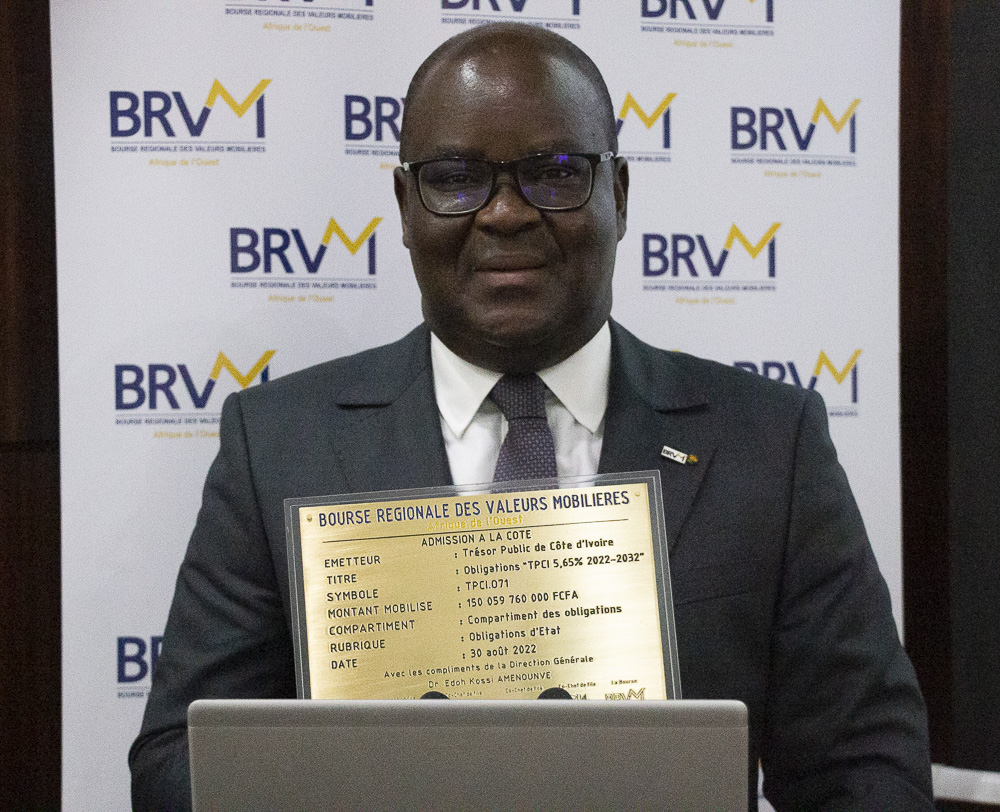 La BRVM admet à sa cote un nouveau titre du Trésor ivoirien