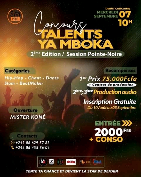 Congo : « Jeunes talents ya mboka » se tient le 7 septembre