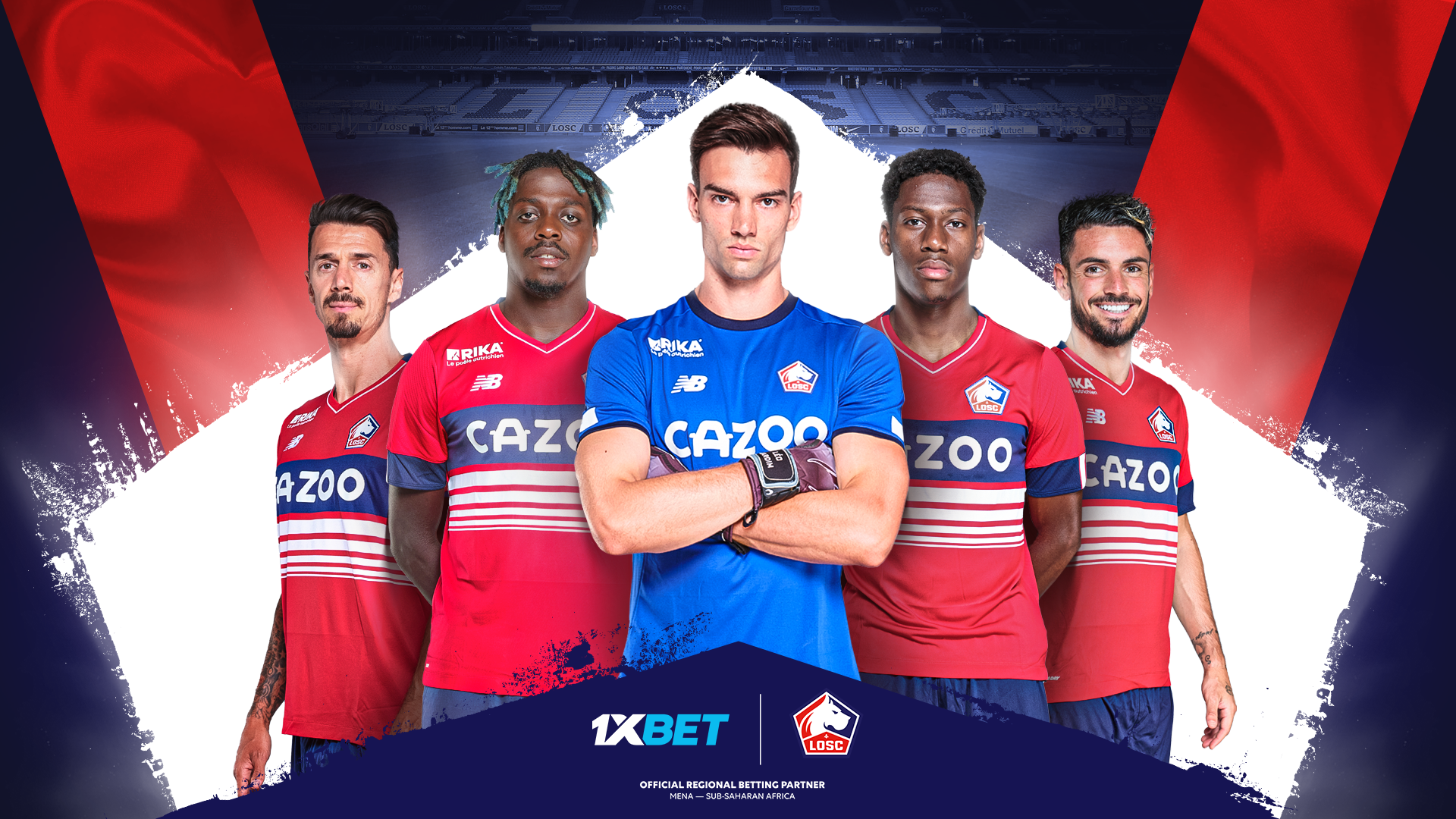 1xBet est le nouveau partenaire régional officiel du LOSC Lille