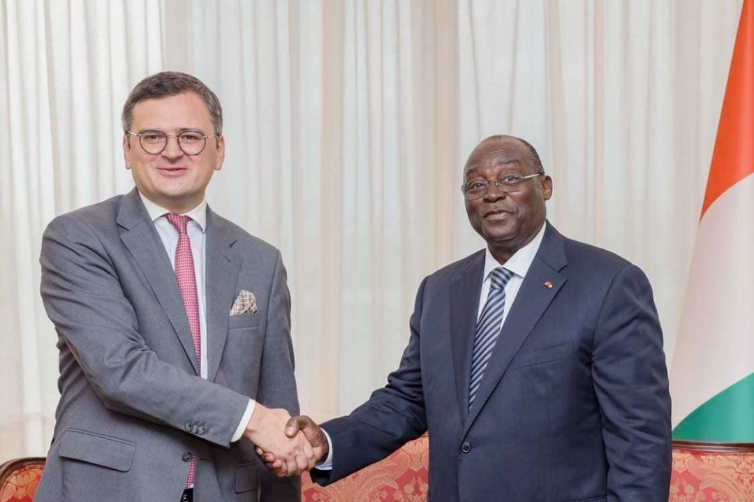 Le chef de la diplomatie ukrainienne échange avec le vice-président ivoirien