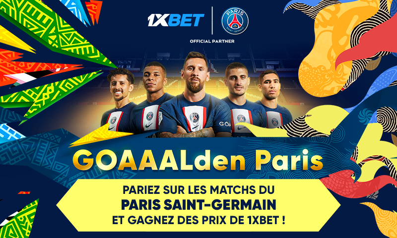 1xBet et le PSG vous proposent la Promo GOAALden Paris