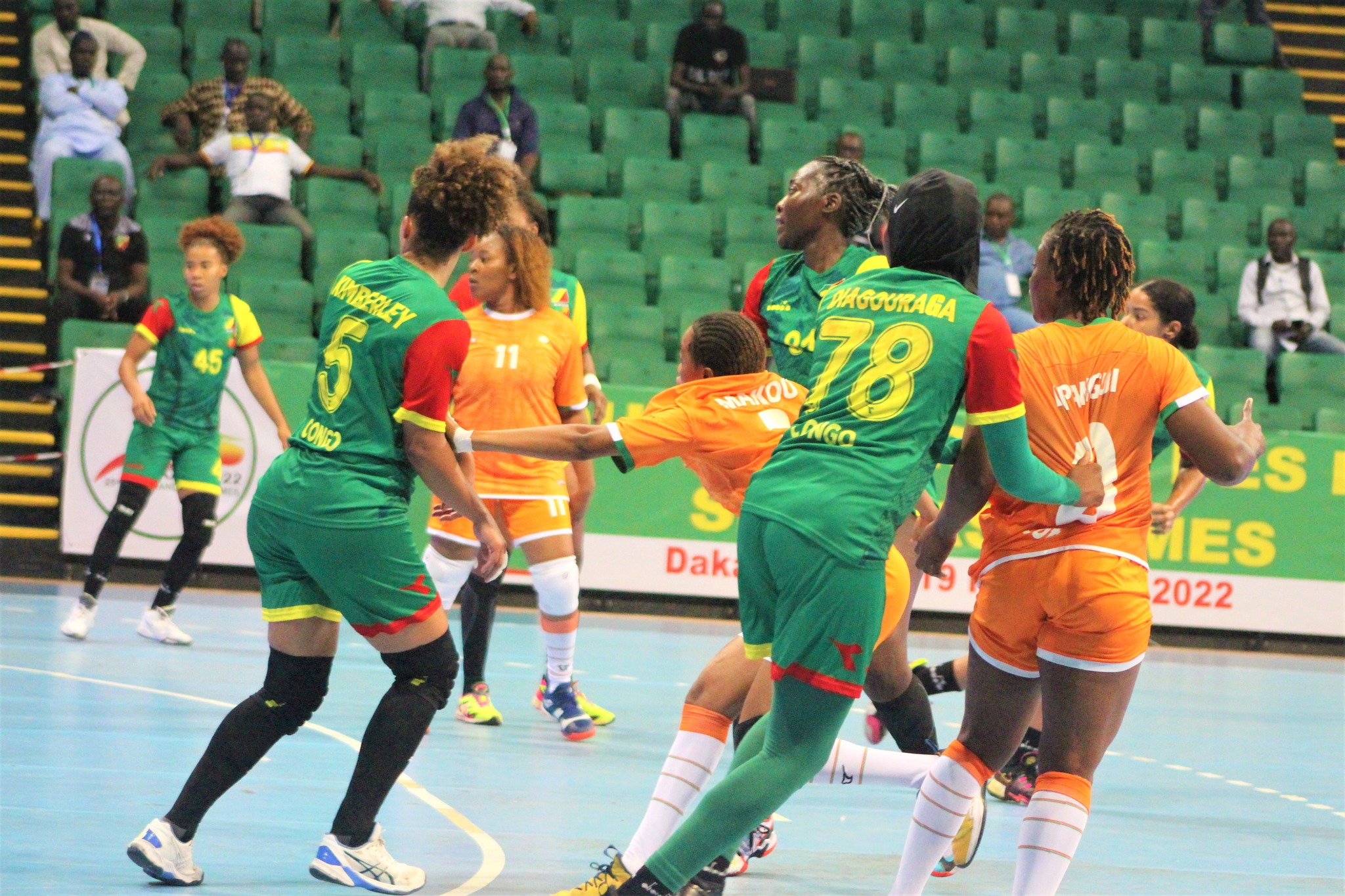 CAN séniors dames de handball : le Congo nconfirme sa place en demi-finale