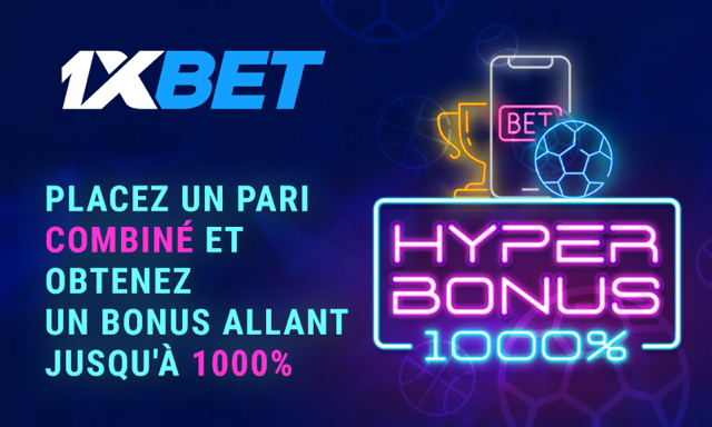 Profitez de bonus massifs sur les paris accumulateurs gagnants chez 1xBet