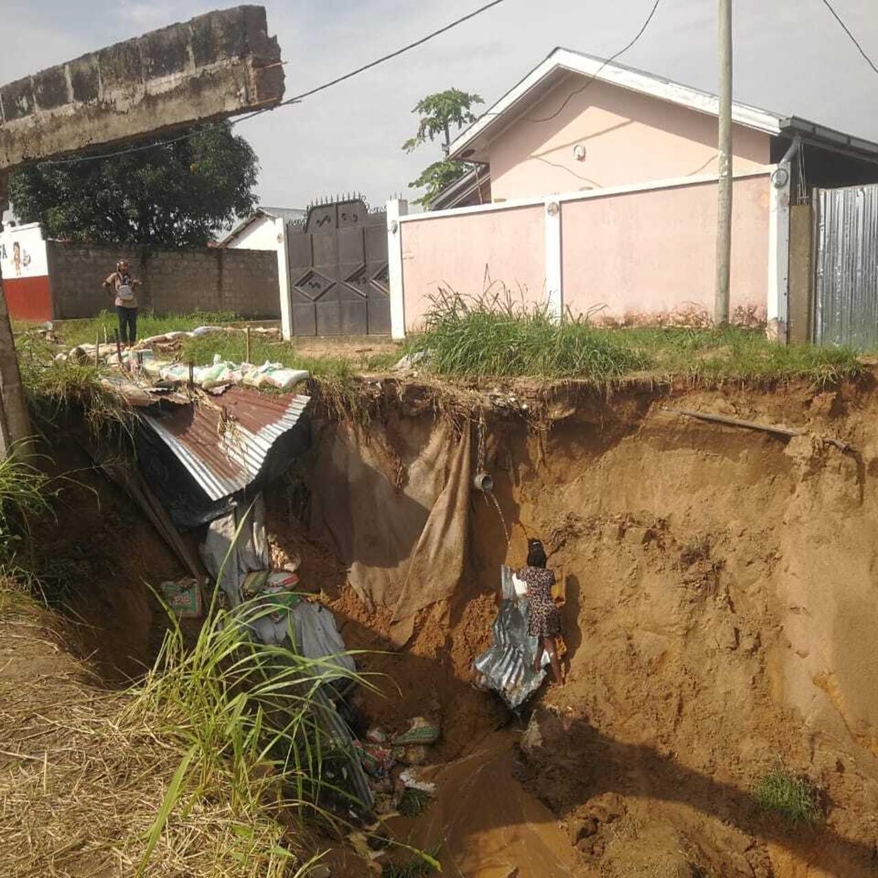 Congo : des bâtiments sous la menace des éboulements