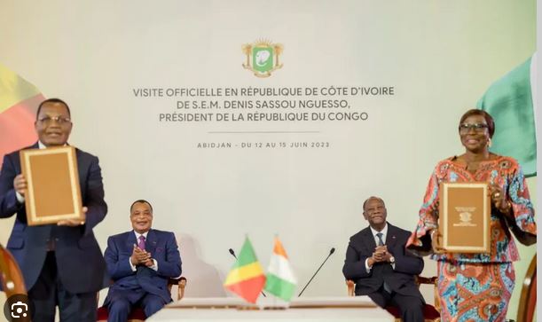 Coopération : 13 accords bilatéraux signés entre Brazzaville et Abidjan