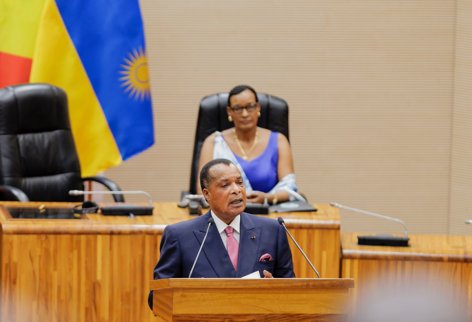 Congo : allocution de Denis Sassou N’Guesso devant le Parlement rwandais