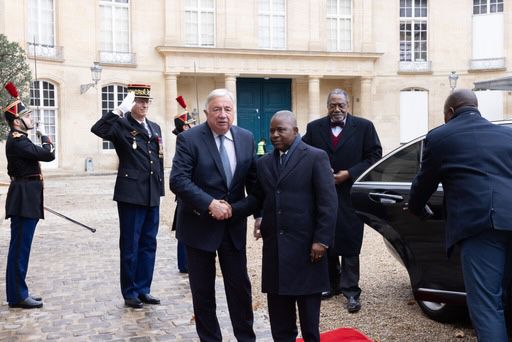 France : entretien entre Gérard Larcher et Pierre Ngolo à Paris