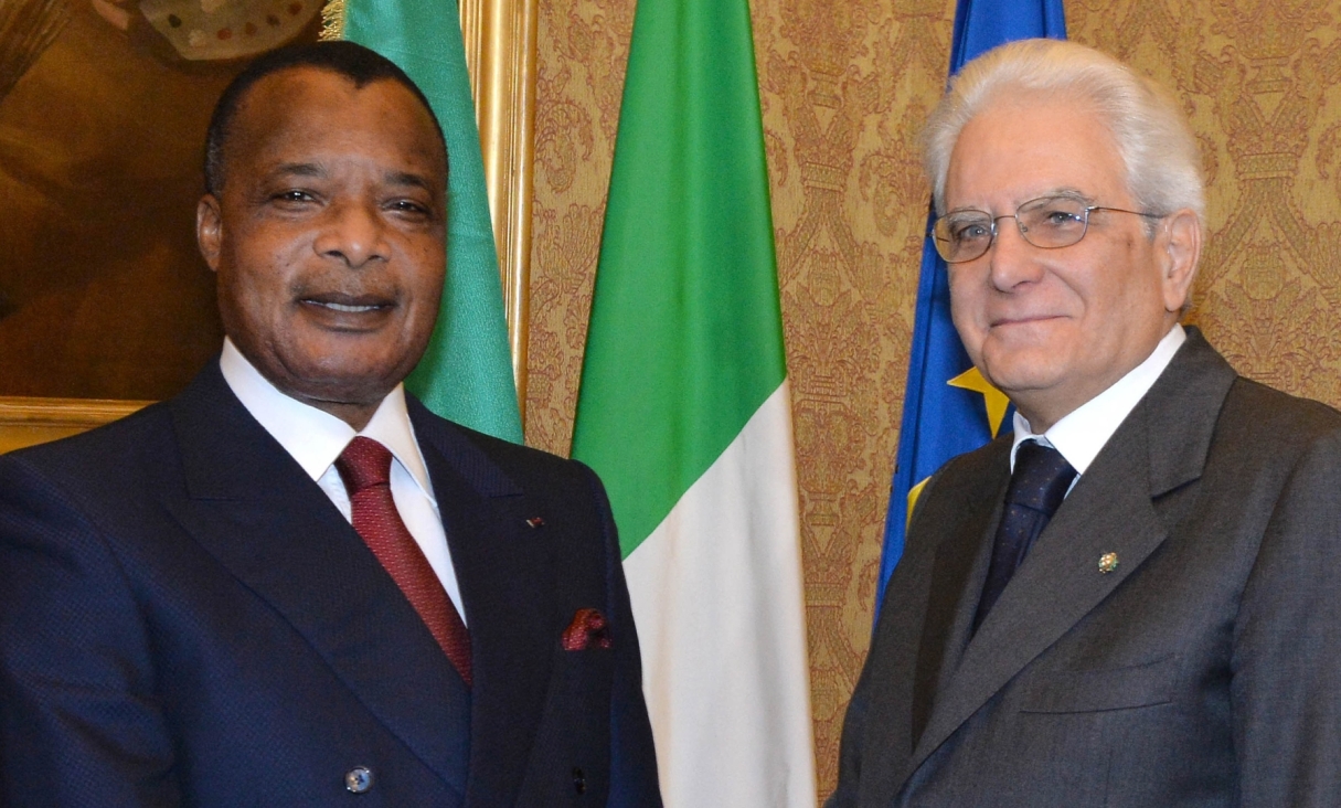 Tête à tête entre Denis Sassou N’Guesso et Sergio Mattarella