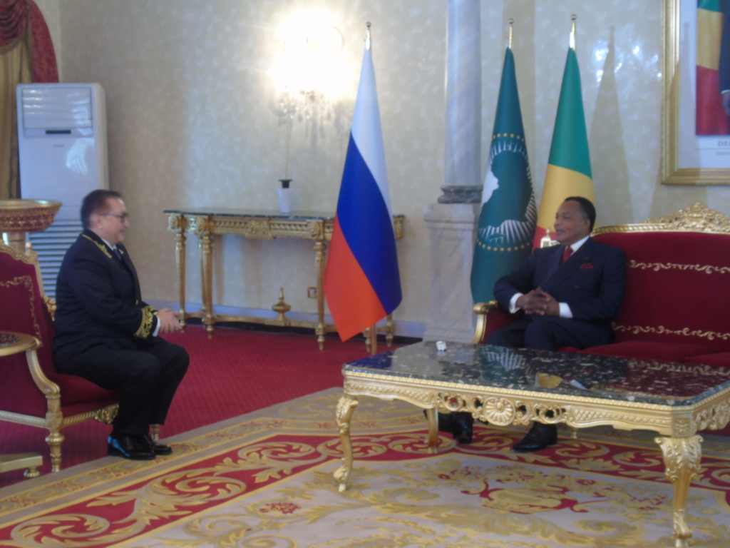 Congo : Denis Sassou N’Guesso reçoit le nouvel ambassadeur de Russie