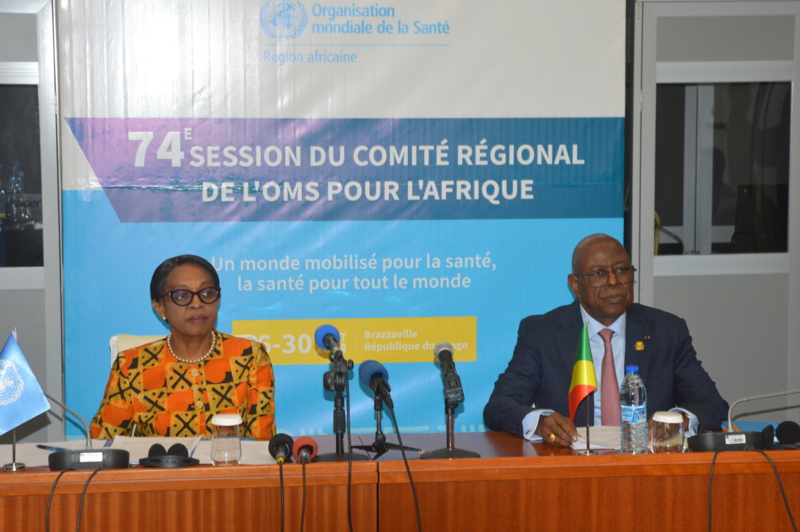 Congo : ouverture de la 74e session du Comité régional de l’OMS pour l’Afrique