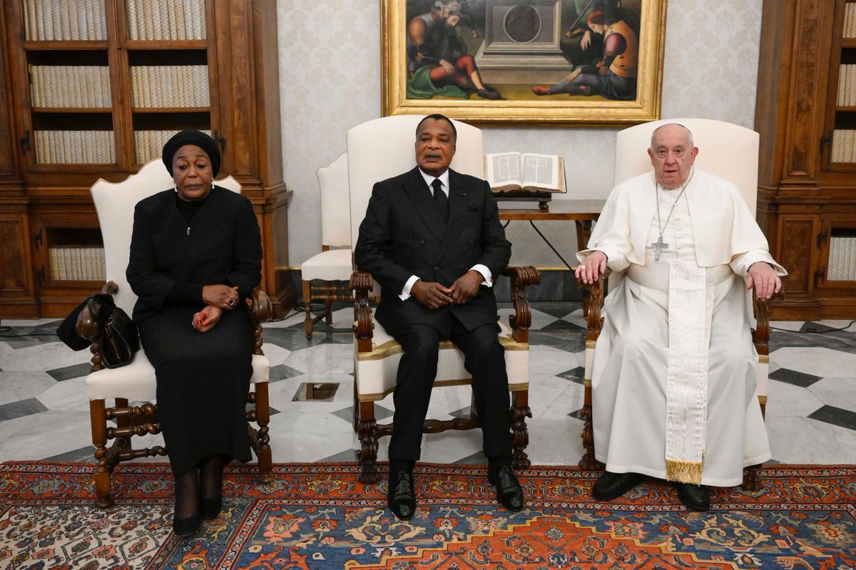 Denis Sassou N’Guesso reçu par le Pape François