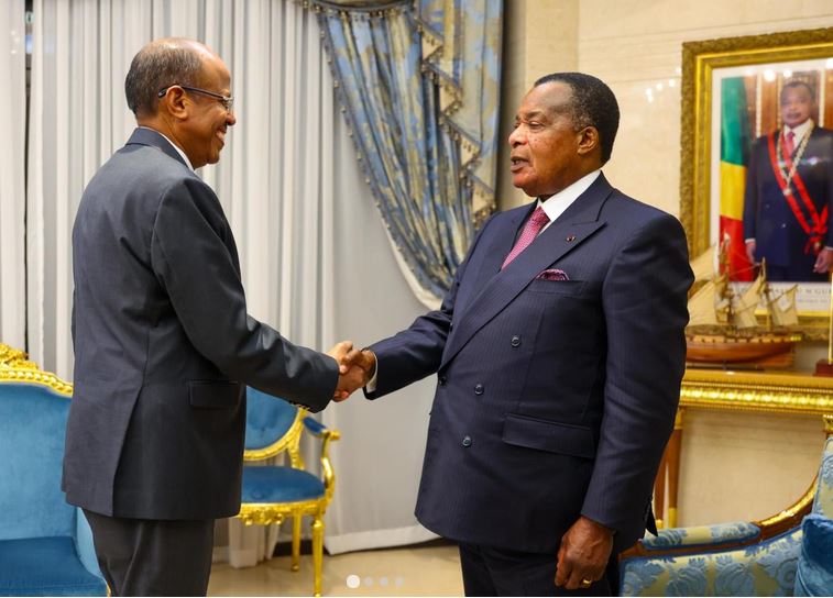 Congo : Denis Sassou Nguesso et Mahmoud Ali Youssouf au chevet des grands enjeux africains