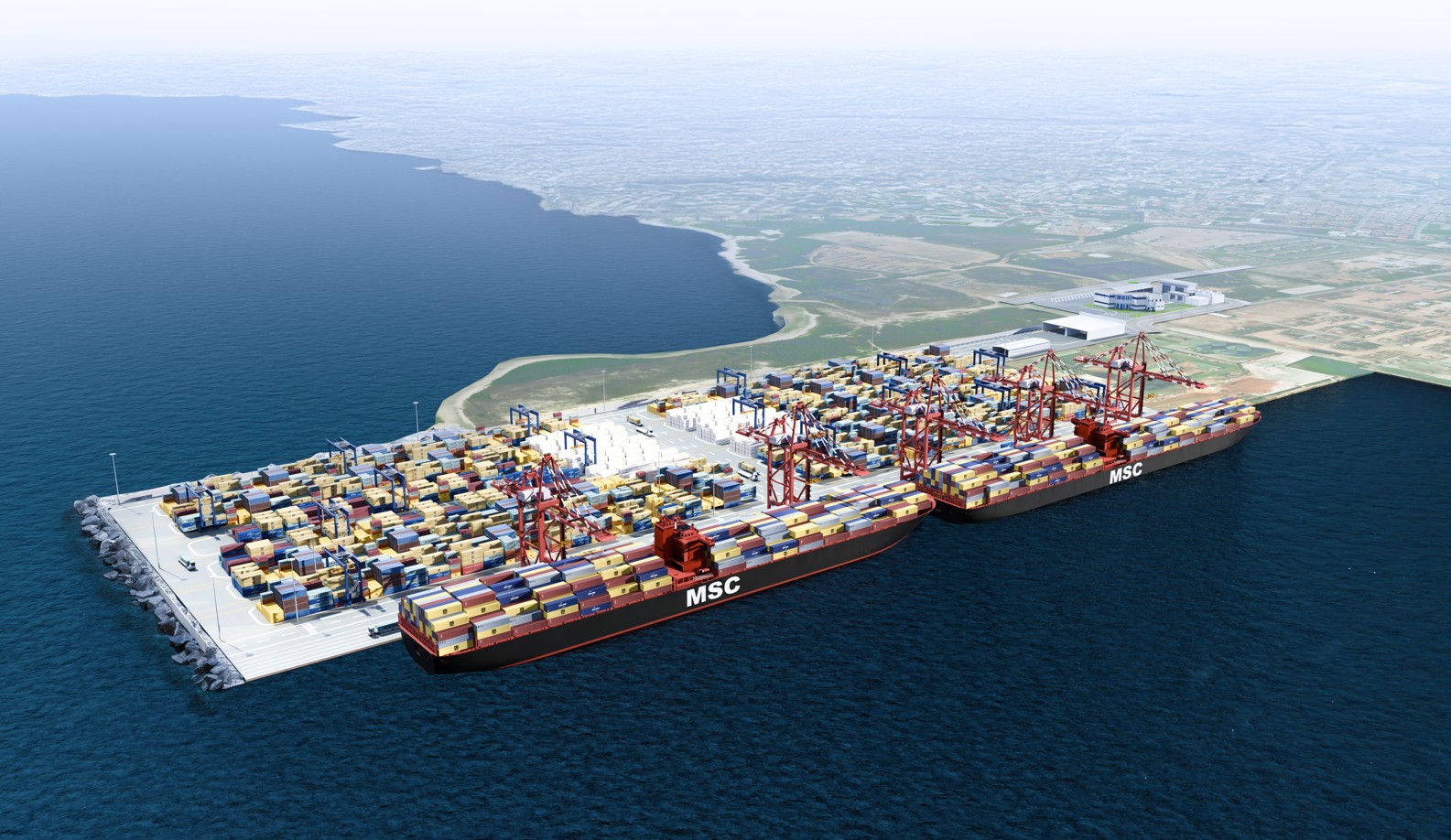 Môle Est : Congo Terminal poursuit la construction d’un terminal à conteneurs 100% électrique