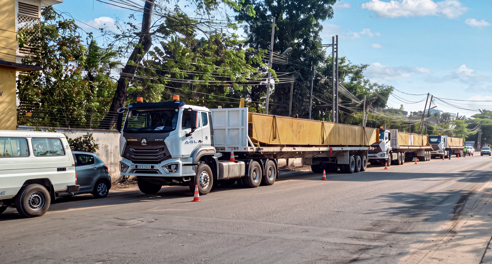 Congo : AGL achemine cinq grues hors gabarit vers le Gabon
