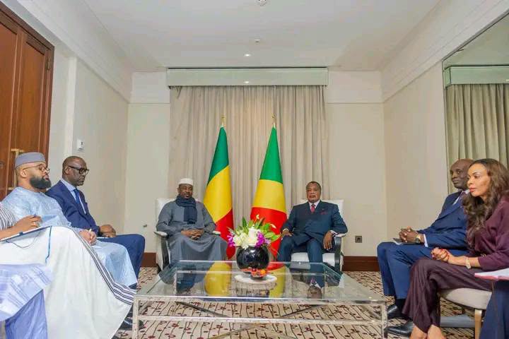 Coopération : Assimi Goïta et Denis Sassou-N’Guesso évoquent la sécurité du continent