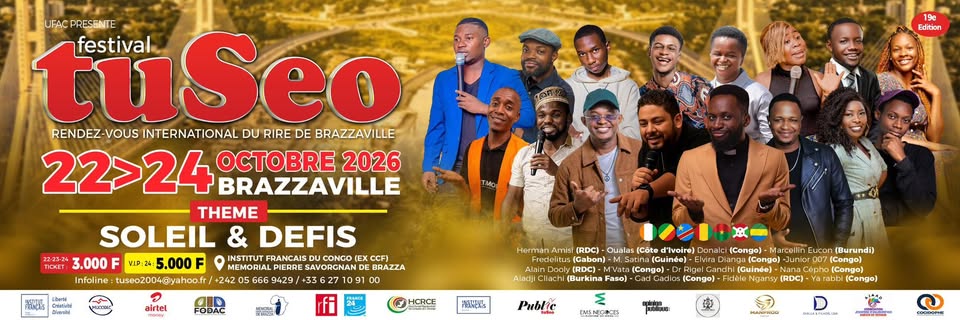Congo-tuSeo 2026 : Brazzaville célèbre le rire et le talent africain